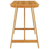 7 Piece Garden Bar Set Grey - 45-Degree Angle