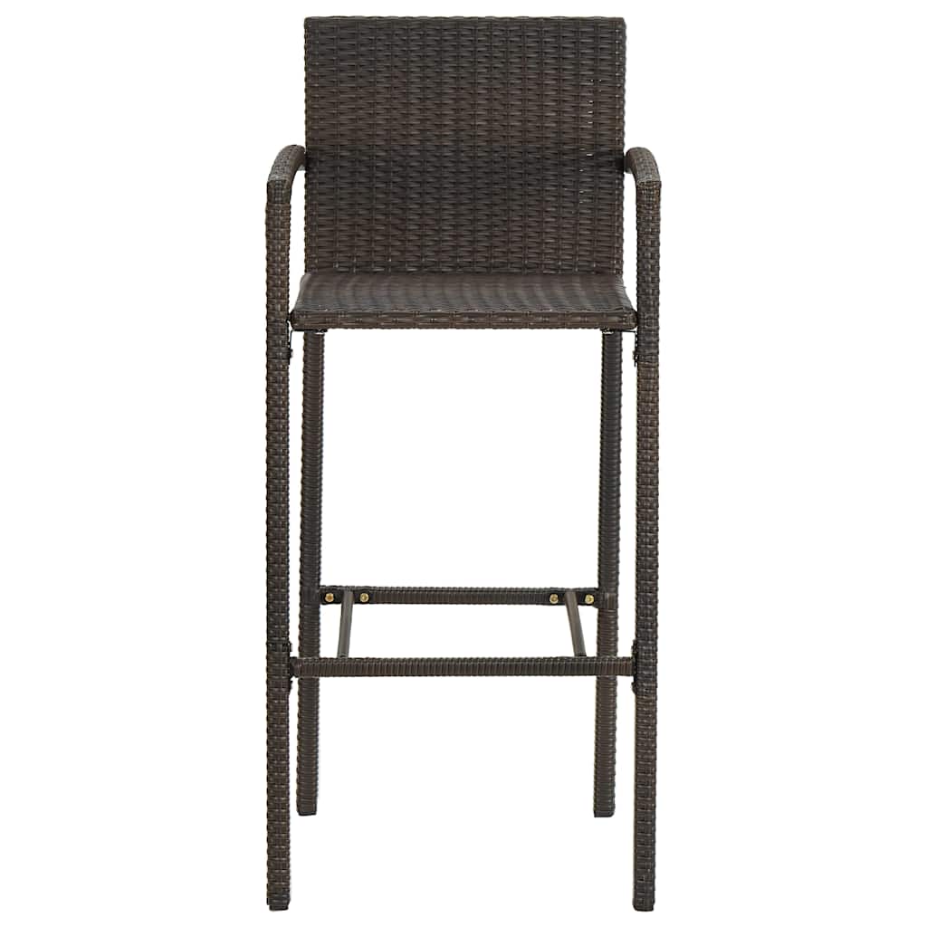 5 Piece Garden Bar Set Brown