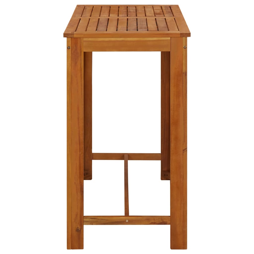 5 Piece Garden Bar Set with Cushions Brown