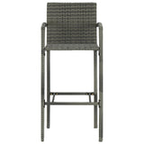 5 Piece Garden Bar Set Grey - Extra Image