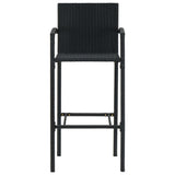 7 Piece Garden Bar Set Black - Extra Image