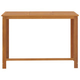 7 Piece Garden Bar Set Brown - Top-Down View