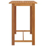 7 Piece Garden Bar Set Brown - 45-Degree Angle