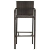 9 Piece Garden Bar Set Brown