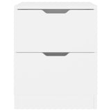 Bedside Cabinets 2 pcs White 40x40x50 cm Engineered Wood