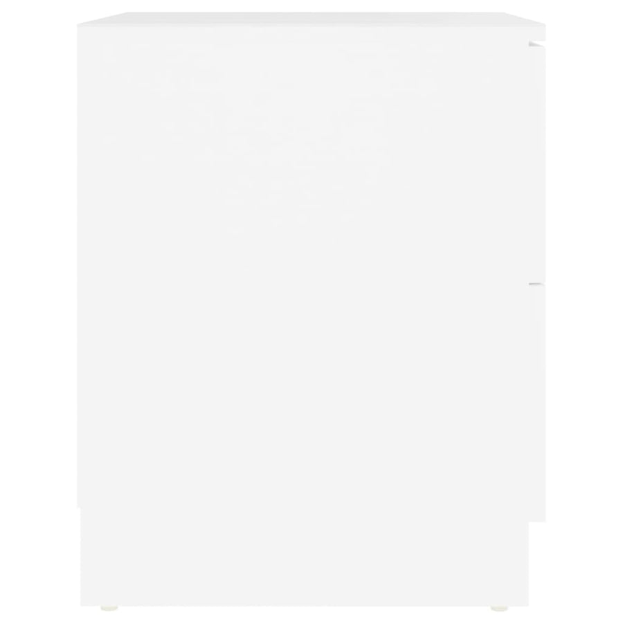 Bedside Cabinets 2 pcs White 40x40x50 cm Engineered Wood