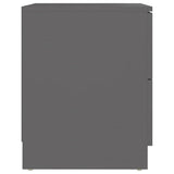 Bedside Cabinets 2 pcs Grey 40x40x50 cm Engineered Wood - 45-Degree Angle