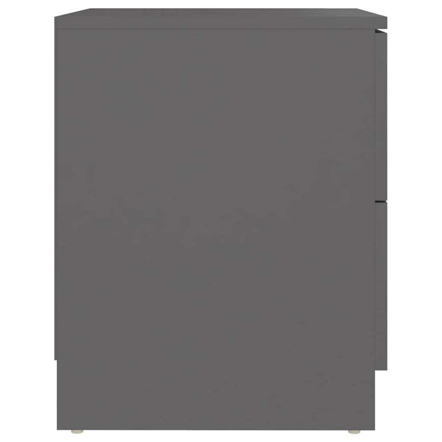 Bedside Cabinets 2 pcs Grey 40x40x50 cm Engineered Wood