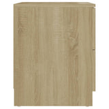 Bedside Cabinets 2 pcs Sonoma Oak 40x40x50 cm Engineered Wood - 45-Degree Angle