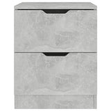 Bedside Cabinet Concrete Grey 40x40x50 cm Engineered Wood