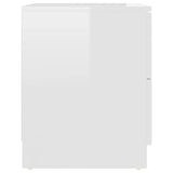 Bedside Cabinets 2 pcs High Gloss White 40x40x50 cm Engineered Wood