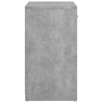 Shoe Bench Concrete Grey 94.5x31x57 cm Engineered Wood