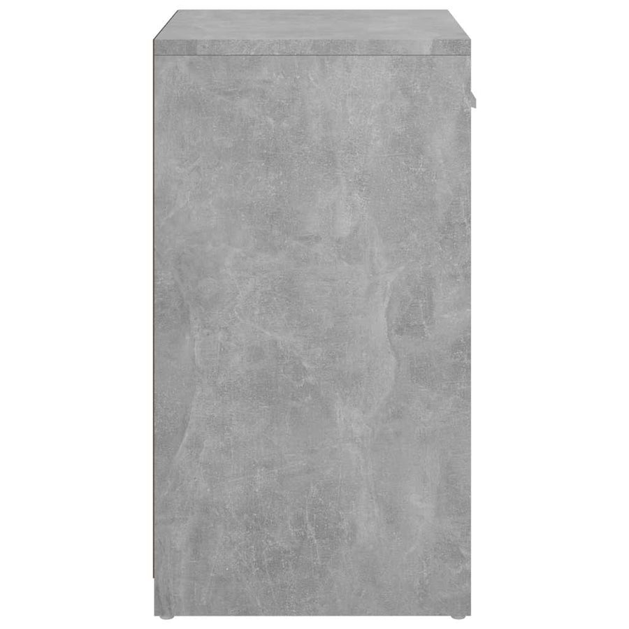Shoe Bench Concrete Grey 94.5x31x57 cm Engineered Wood