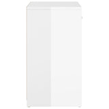 Shoe Bench High Gloss White 94.5x31x57 cm Engineered Wood
