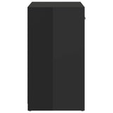 Shoe Bench High Gloss Black 94.5x31x57 cm Engineered Wood