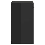 Shoe Bench High Gloss Black 94.5x31x57 cm Engineered Wood