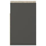 Shoe Bench with Cushion Grey 104x30x49 cm Engineered Wood - Rear View