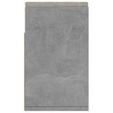 Shoe Bench with Cushion Concrete Grey 104x30x49 cm Engineered Wood - Rear View