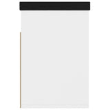 Shoe Bench with Cushion White 80x30x47 cm Engineered Wood - Rear View