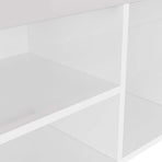 Shoe Bench with Cushion High Gloss White 80x30x47 cm Engineered Wood