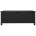 Storage Box with Cushion Black 105x40x45 cm Engineered Wood