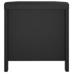 Storage Box with Cushion Black 105x40x45 cm Engineered Wood