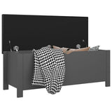 Storage Box with Cushion Grey 105x40x45 cm Engineered Wood