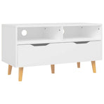 TV Cabinet White 90x40x48.5 cm Engineered Wood
