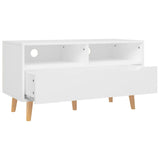 TV Cabinet White 90x40x48.5 cm Engineered Wood - Top-Down View