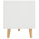 TV Cabinet White 90x40x48.5 cm Engineered Wood - Rear View