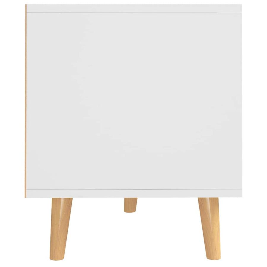 TV Cabinet White 90x40x48.5 cm Engineered Wood
