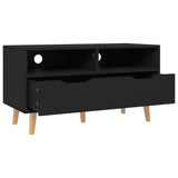 TV Cabinet Black 90x40x48.5 cm Engineered Wood - Top-Down View