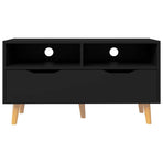 TV Cabinet Black 90x40x48.5 cm Engineered Wood