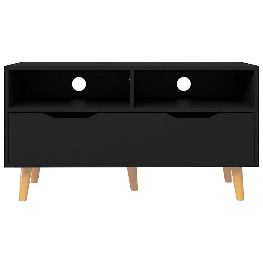 TV Cabinet Black 90x40x48.5 cm Engineered Wood