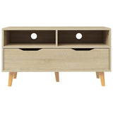 TV Cabinet Sonoma Oak 90x40x48.5 cm Engineered Wood - 45-Degree Angle