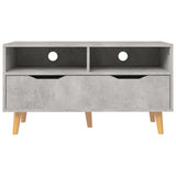 TV Cabinet Concrete Grey 90x40x48.5 cm Engineered Wood
