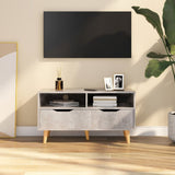 TV Cabinet Concrete Grey 90x40x48.5 cm Engineered Wood
