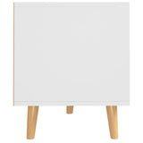 TV Cabinet White and Sonoma Oak 90x40x48.5 cm Engineered Wood