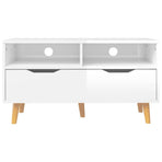 TV Cabinet High Gloss White 90x40x48.5 cm Engineered Wood