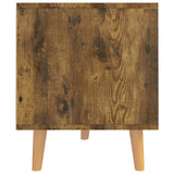 TV Cabinet Smoked Oak 90x40x48.5 cm Engineered Wood - Rear View