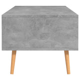 Coffee Table Concrete Grey 100x49.5x43 cm Engineered Wood - Rear View