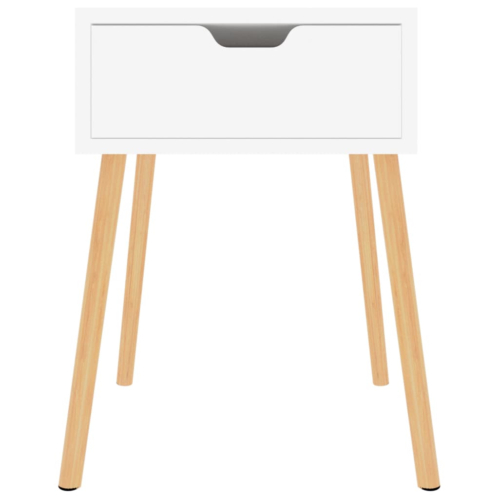 Bedside Cabinet White 40x40x56 cm Engineered Wood