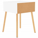 Bedside Cabinet White 40x40x56 cm Engineered Wood