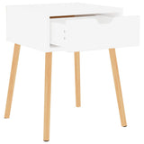 Bedside Cabinet White 40x40x56 cm Engineered Wood