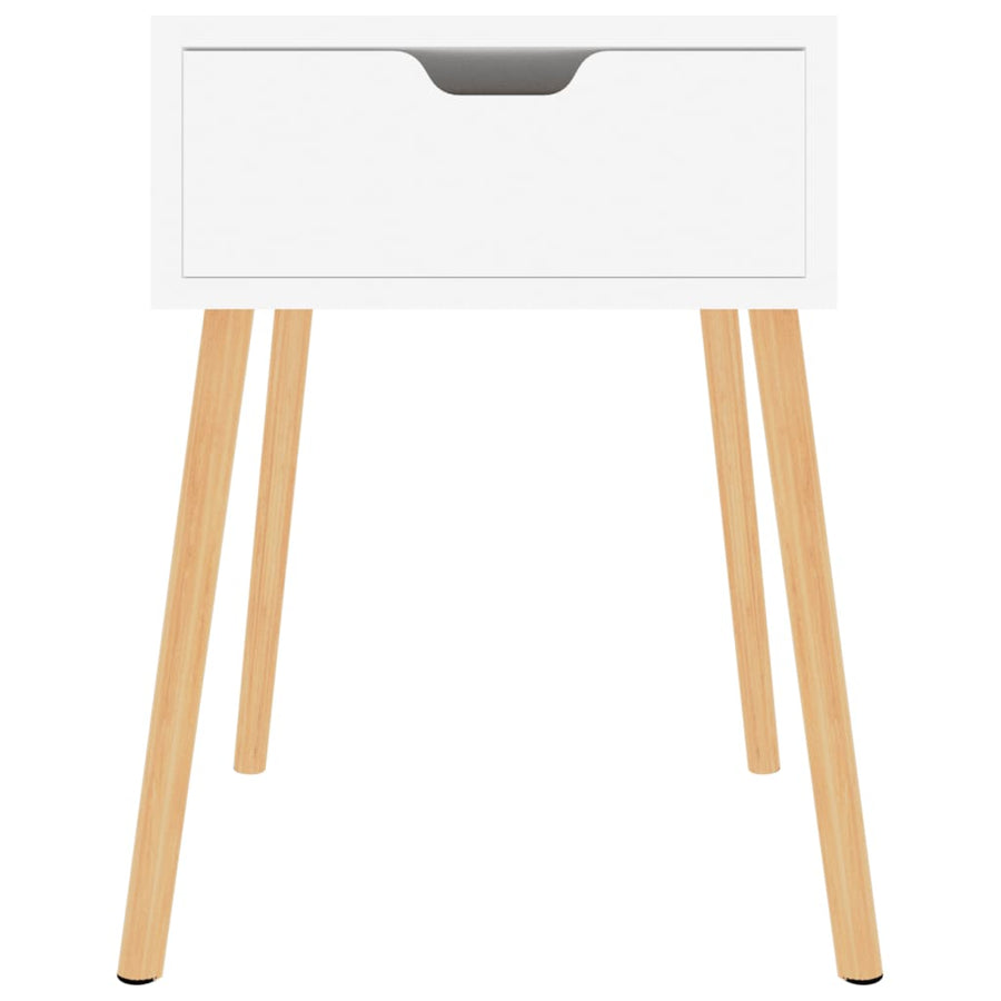 Bedside Cabinets 2 pcs White 40x40x56 cm Engineered Wood