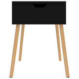 Bedside Cabinets 2 pcs Black 40x40x56 cm Engineered Wood - Side View
