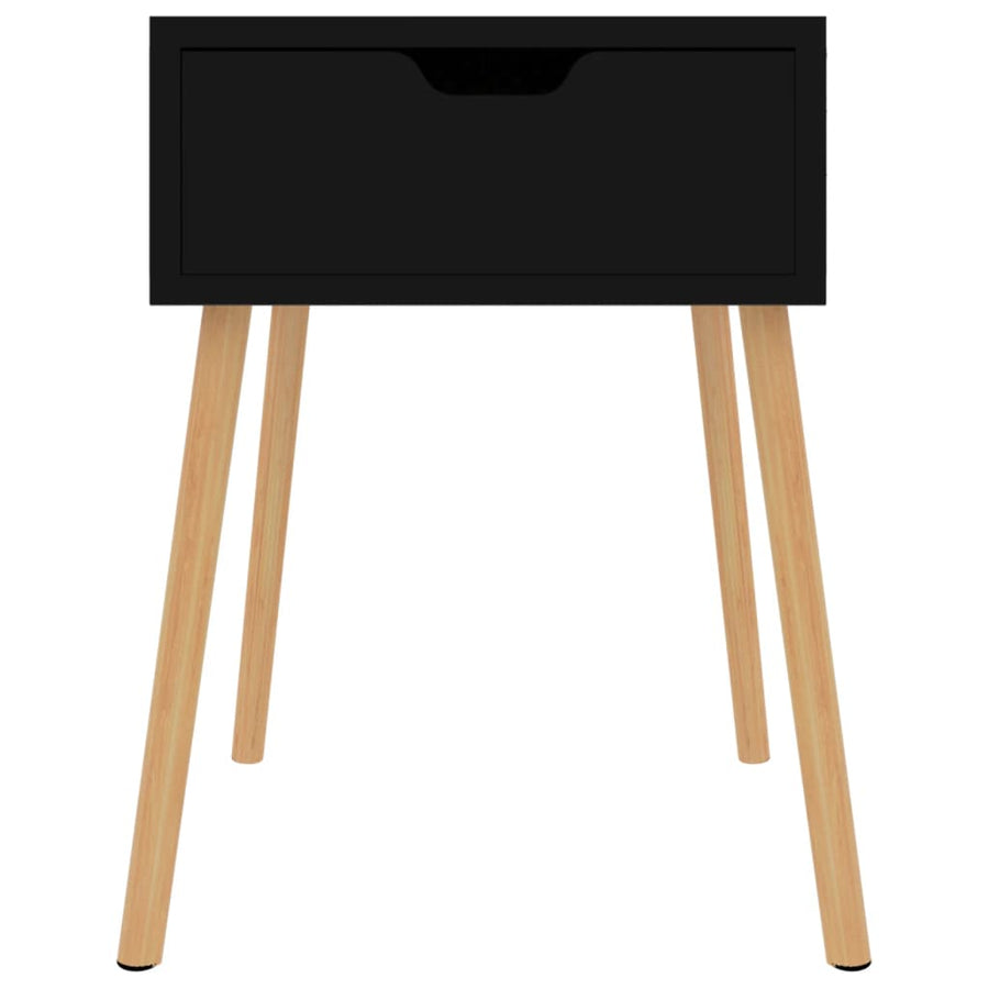 Bedside Cabinets 2 pcs Black 40x40x56 cm Engineered Wood
