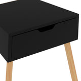 Bedside Cabinets 2 pcs Black 40x40x56 cm Engineered Wood - Extra Image