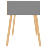 Bedside Cabinets 2 pcs Grey 40x40x56 cm Engineered Wood - Top-Down View