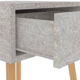 Bedside Cabinet Concrete Grey 40x40x56 cm Engineered Wood - Low Angle